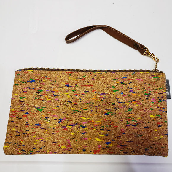 Spicer Cork mix color wristlet, NWOT - Picture 1 of 6